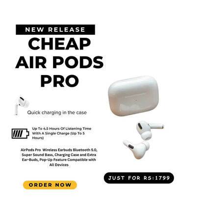 AirPods Pro Wireless And TWS i16 Airpods with Earbuds Bluetooth 5.0